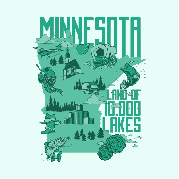 Minnesota Land of 10,000 Lakes // Land of Ten Thousand Lakes by SLAG_Creative