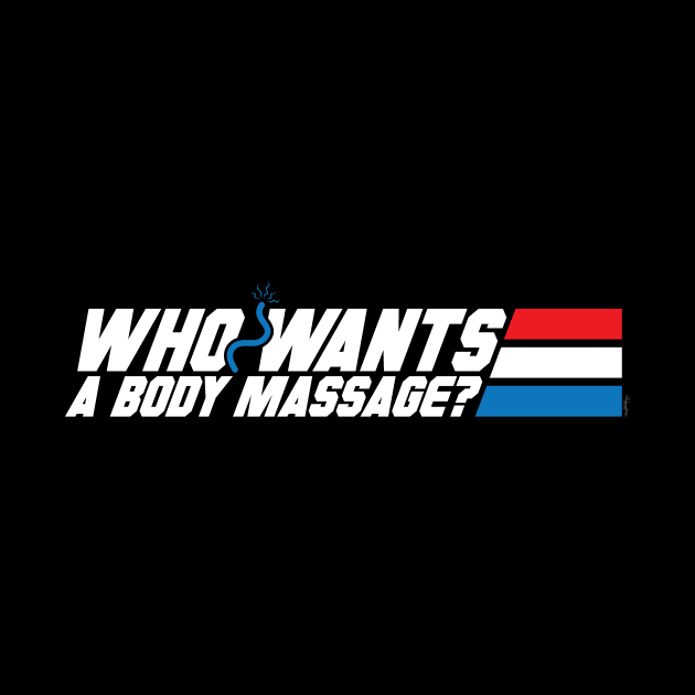 Who Wants a Body Massage? by mikehandyart