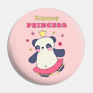 Happy princess panda Pin