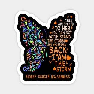 kidney cancer butterfly i am the storm Magnet