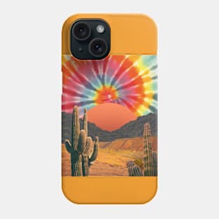 Tie Dye Hippie Desert Cactus Saguaro Phone Case
