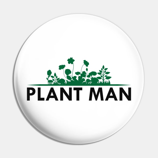 Plant Man Pin by KC Happy Shop