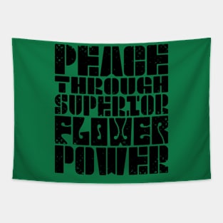 FLOWER POWER (militaristic) Tapestry