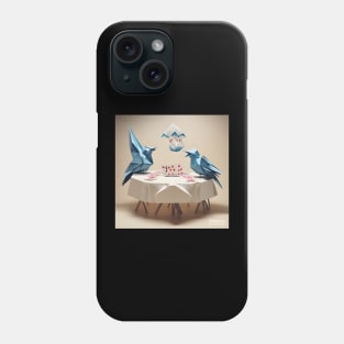 Origami Birds Playing Cards Phone Case