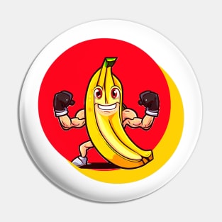 Cute muscle banana Pin