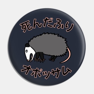 Fake dead opossum in Japanese Pin