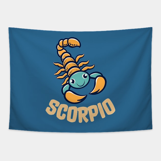 Scorpio Zodiac Sign Tapestry by ElCrocodel