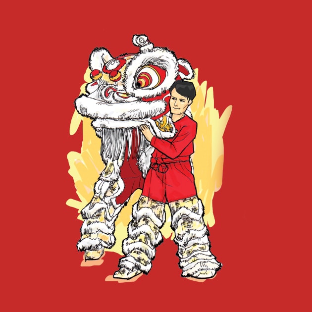 Chinese Lion Dancer by faizolhaini