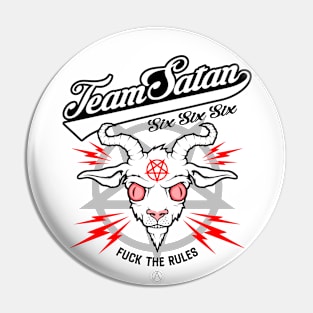 Team Satan sports Pin