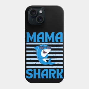 Funny mama shark mothers day gift Cute Cool Summer Momny Phone Case