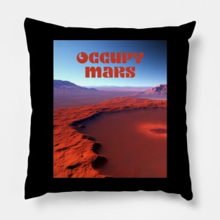 Occupy Mars Pillow