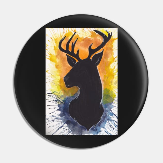 West Virginia Buck Pin by DellaMorteArts