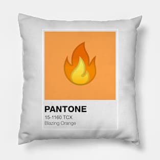 Pantone: Blazing Orange Pillow