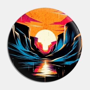 Sunset Antelope Canyon Arizona Design Pin