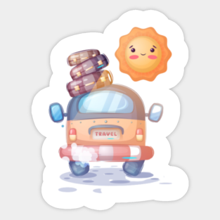 Cute Travel Stickers Teepublic