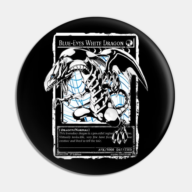 Blue Eyes White Dragon v4 Pin by CentuStore