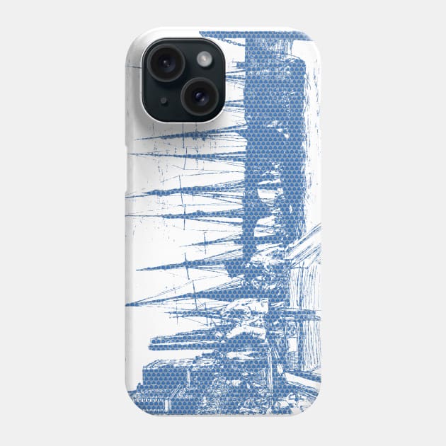 Billingsgate by James McNeill Whistler Polka Hexagonal Honeycomb Fill Phone Case by pelagio