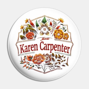 Karen Carpenter Flower Vintage Pin