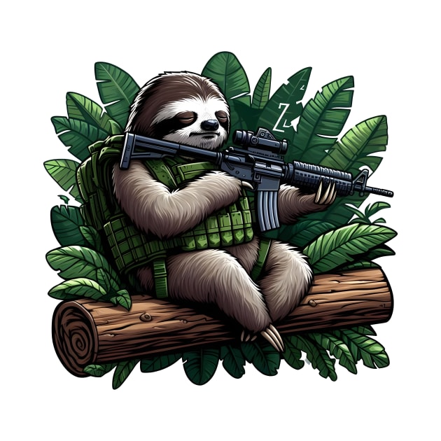 Tactical Sloth by Rawlifegraphic