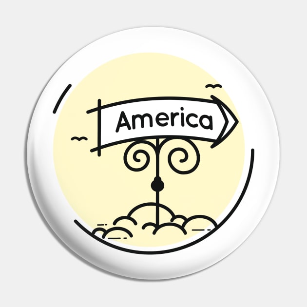 America Pin by Whatastory