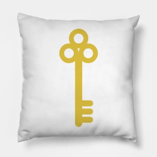 Vintage Gold Key Pillow