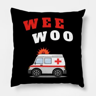 WEE WOO Ambulance! Texture Edition Pillow