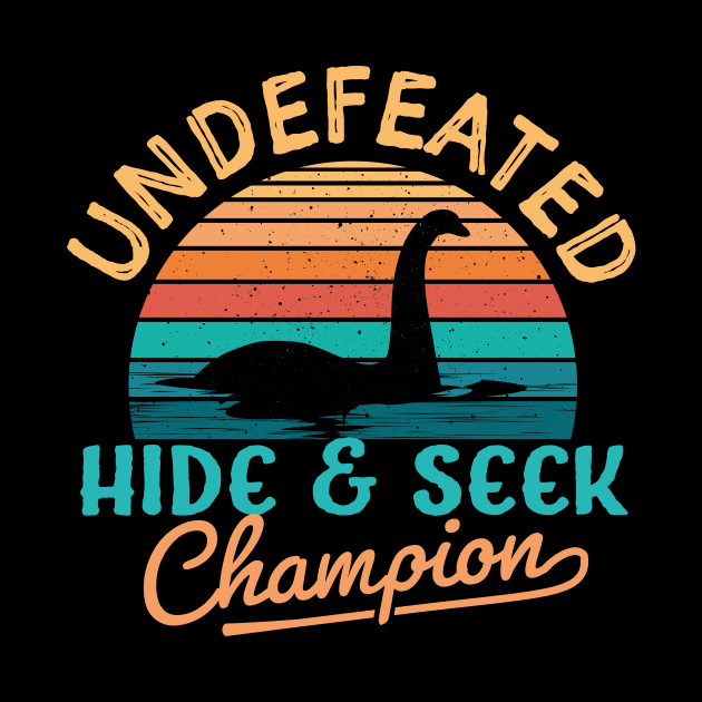 Undefeated Hide and Seek champion Loch Ness Monster by TheDesignDepot