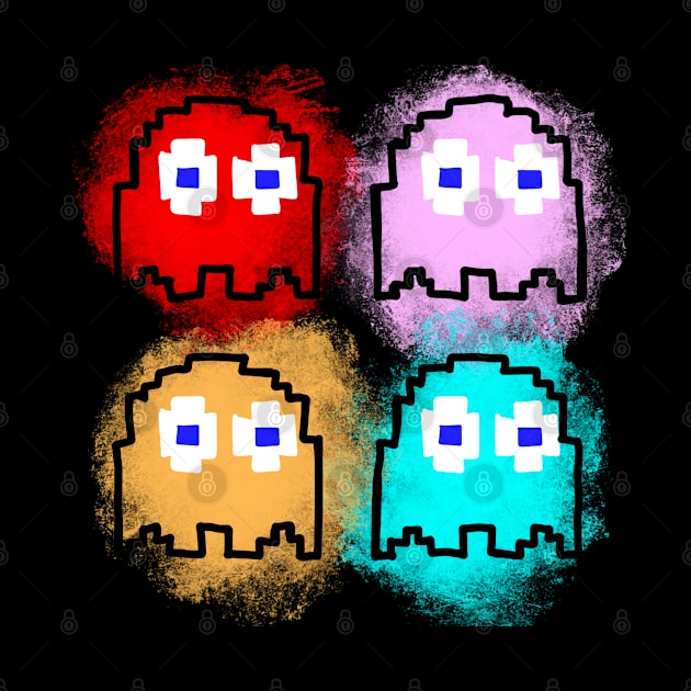 Splat Ghosts by BadDrawnStuff