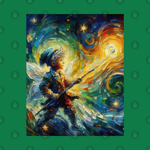 Magic Fairy in Starry Night by FUN GOGH