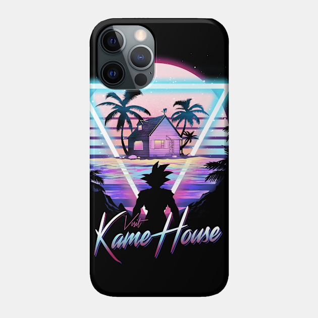 Visit Kame House - 80s Retro - Phone Case