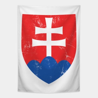 Slovakia // Vintage Faded Style Flag Design Tapestry