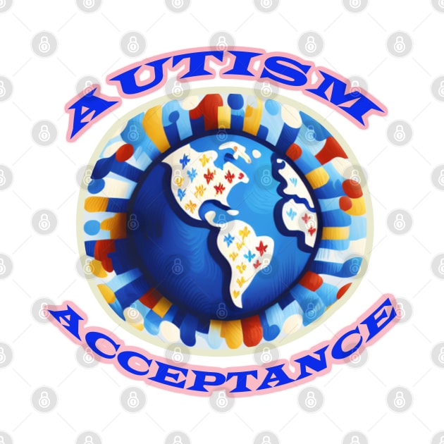 Autism Acceptance Circle by Berline Shop