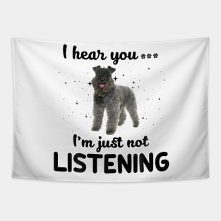 Kerry Blue Terrier I hear you ... I am just not listening Tapestry