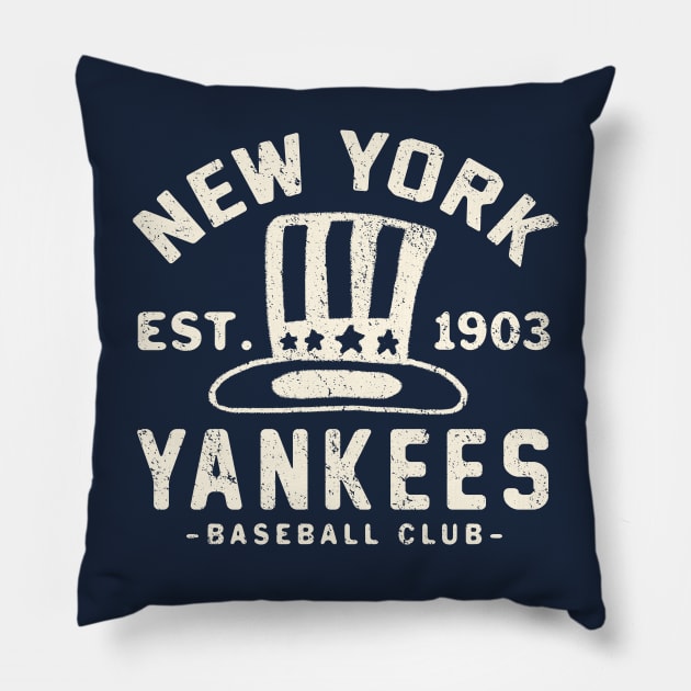 Yankees Retro 1 by  Buck Tee Pillow by Buck Tee