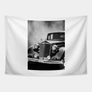 Packard Classic Car Black And White photograph Tapestry