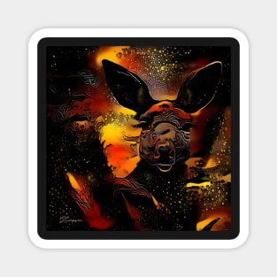 Australian Kangaroo art Magnet