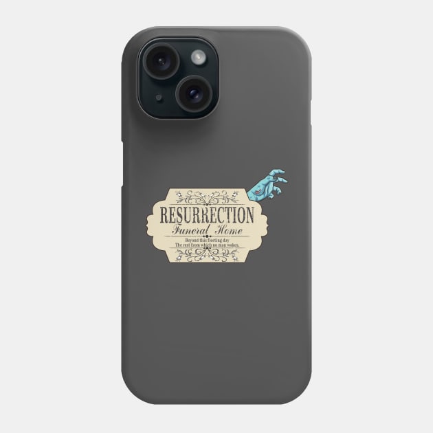 Resurrection Funeral Home Phone Case by ZombieNinjas