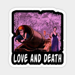 War and Whimsy Love and Movie Tee Magnet