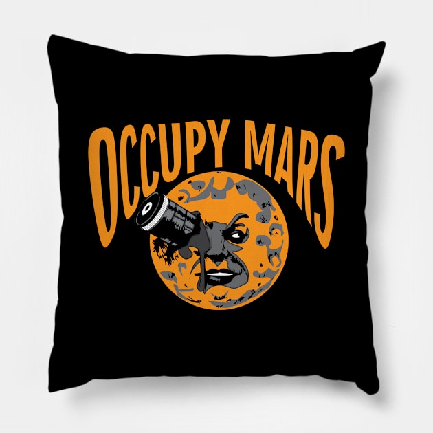 Occupy Mars Pillow by Sofiia Golovina