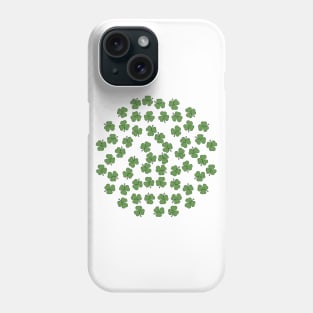 Shamrocks in Green Phone Case