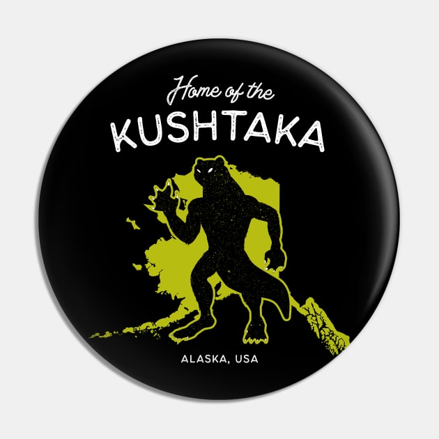 Home of the Kushtaka - Alaska, USA Cryptid Pin by Strangeology