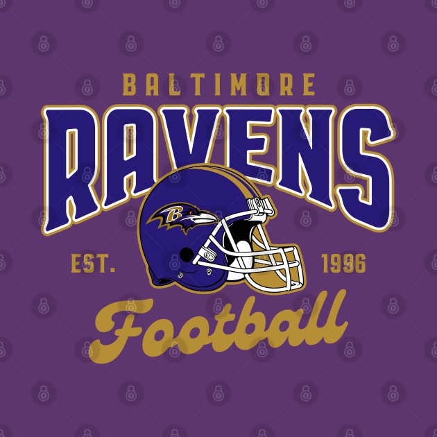 Baltimore Ravens Football by RFTR Design