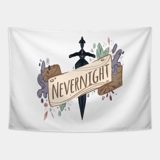 Nevernight Banner - Graphic Illustration Tapestry