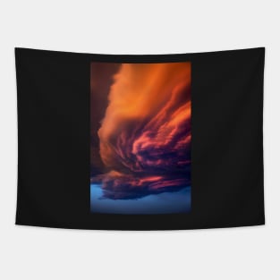 Fire in the sky Tapestry