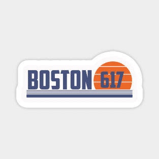 617 Boston Massachusetts Area Code Magnet