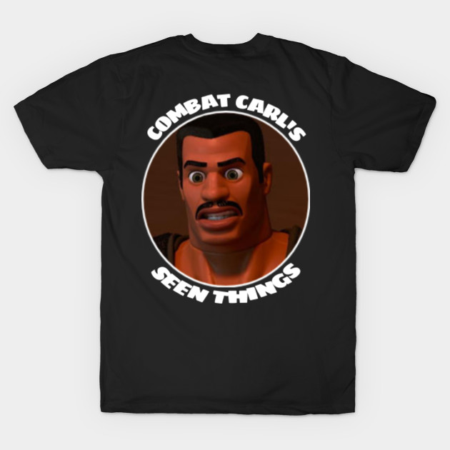 Combat Carl - Never Gives Up - T-Shirt 