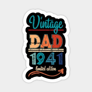 Vintage Dad 1941 83th Birthday Gift Magnet