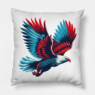 Colorful Flying Eagle Pillow