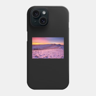 Corn Du, Pen y Fan and Cribyn sunset Phone Case