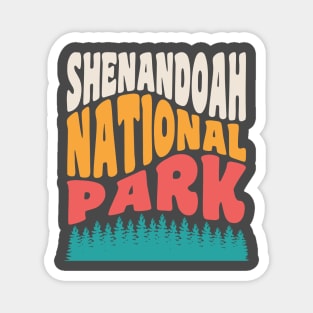 Shenandoah National Park Shenandoah Valley Vintage Typography Magnet